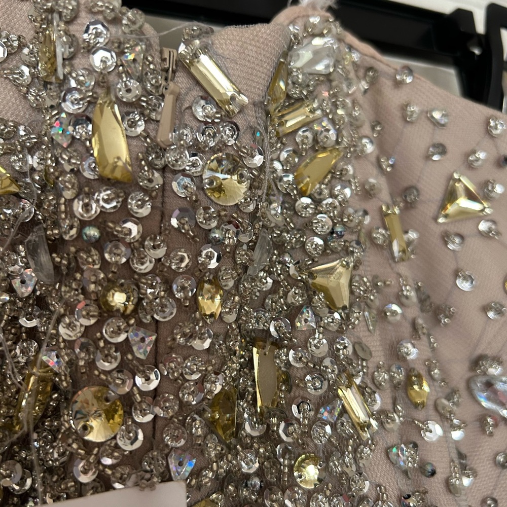 NWT Terani Couture Jeweled Mermaid Prom Dress Style P1575 - Size 8 - Picture 10 of 11